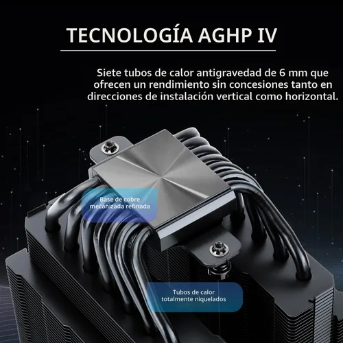 Miniatura 2 de Thermalright Phantom Spirit 120 SE - Enfriador de CPU negro, ventiladores duales TL-C12B V2 PWM y torres dobles, enfriador de disipador de calor