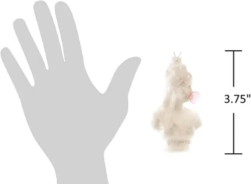 Miniatura 2 de The Bridge Collection Adorno de goma de mascar de busto griego – Diosa griega árbol de Navidad – estatua griega soplando burbuja adorno