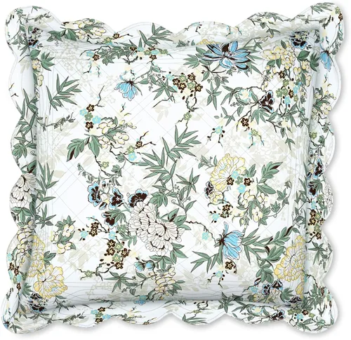 BrylaneHome Almohada cuadrada Florence - Flor antigua