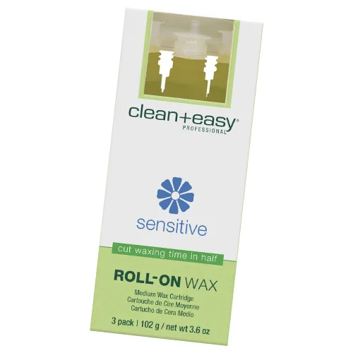 Miniatura 8 de Clean + Easy Recambio de cera enrollable grande (pierna), para tratamiento higiénico de depilación facial y corporal, ideal para pieles sensibles, 3