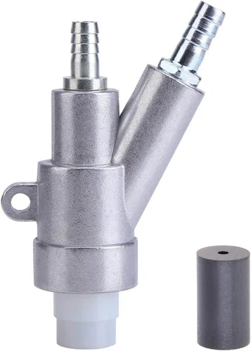 Kit de pistola de chorro de arena Jewboer, pistola de chorro de arena para gabinete de arenado con boquilla de carburo de boro (6 mm)