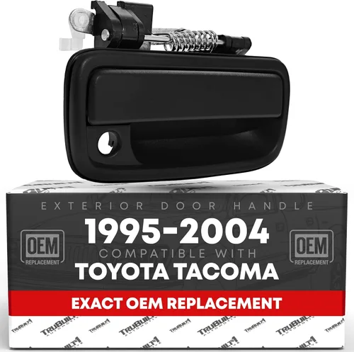 Miniatura 8 de Reemplazo de manija de puerta delantera exterior del conductor, compatible con Toyota Tacoma 1995-2004, negro liso, plástico, OEM 69220-35020