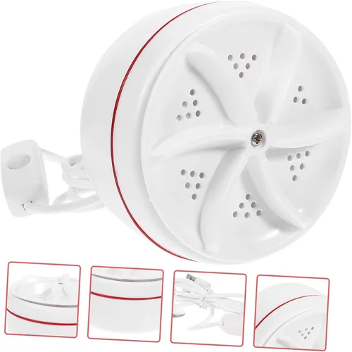 Miniatura 7 de Homoyoyo Lavadora portátil de 30 W, Lavadora USB con rotación inversa hacia adelante, limpieza profunda para ropa, calcetines, viajes, rv