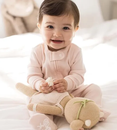 Miniatura 4 de Burt's Bees Baby Pijama con pies de algodón orgánico para niña