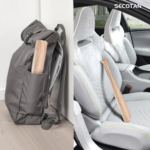Miniatura 5 de Bate de entrenamiento de béisbol de madera, bate de madera duradero y resistente, ideal para la práctica de bateo de sóftbol, bate de diseño