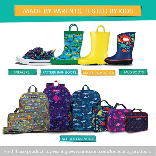 Miniatura 7 de LONECONE Unisex Toddler Sneakers and Kids' Sneakers in 7 Fun Patterns