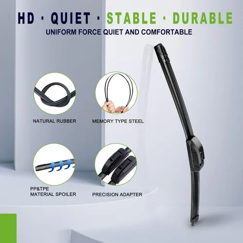 Miniatura 3 de Escobillas limpiaparabrisas PARRATI Premium de calidad OEM de 17" + 17" para todas las estaciones (juego de 2)