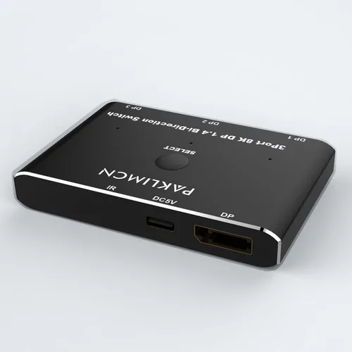 Miniatura 6 de Conmutador DisplayPort 8K60Hz Puerto de visualización 1.4 Caja DP 4K @144Hz Conmutador bidireccional 3in1out 3in1out, 1 en 3 salida para conmutar