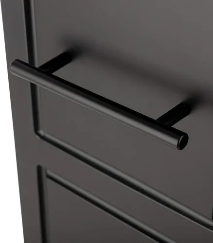 Miniatura 10 de Lavish Home Carrito de almacenamiento delgado de 3 niveles, carrito rodante estrecho de 16.7 x 9 pulgadas con asa y ruedas para baño, lavandería
