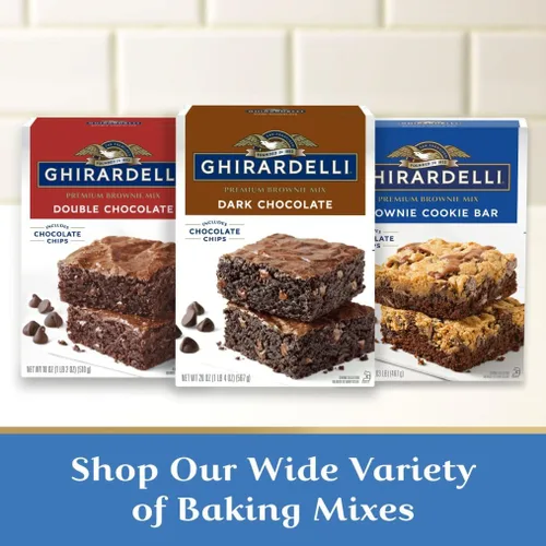 Miniatura 7 de Ghirardelli Mezcla de brownie prémium de caramelo salado, incluye salsa de caramelo salado, cajas de 16 onzas (paquete de 12)