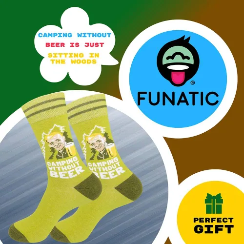 Miniatura 2 de Calcetines divertidos con temática al aire libre, regalos novedosos para la naturaleza, senderismo, parrilla, ciclismo, caza, golf, pesca, camping