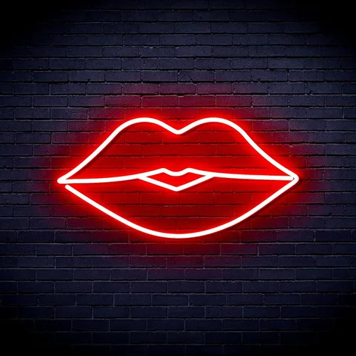 Miniatura 14 de AdvPro Lips Kiss Girl Room Flex Silicone LED Neon Sign - Azul - st16s32-fnu0048-b