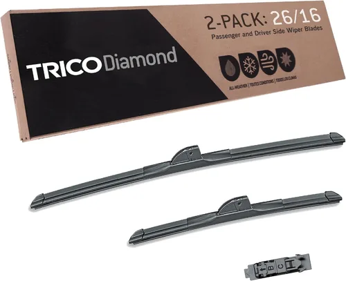 Miniatura 53 de TRICO Gold 21" + 19" Juego de 2 limpiaparabrisas de repuesto automotriz de primera calidad, limpiaparabrisas de haz para lado del pasajero