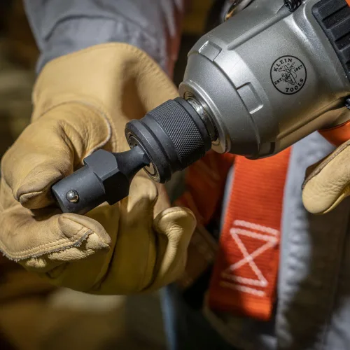 Miniatura 3 de Klein Tools Adaptador NRHDA para NRHD, adaptador hexagonal de cambio rápido de 7/16 pulgadas con acabado negro resistente al óxido