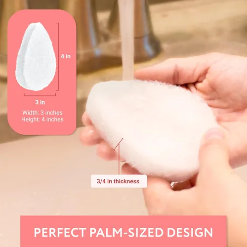 Miniatura 4 de IMPRESA Esponja Facial - Exfoliante Facial Diario de Limpieza Profunda - Almohadillas Exfoliantes Suaves para la Eliminación de la Piel Muerta
