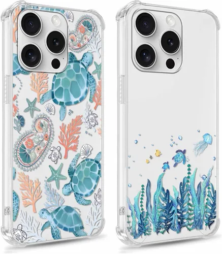 Miniatura 13 de Paquete de 2 fundas transparentes para iPhone 11 Pro de 5.8 pulgadas, diseño de hongos y mariposa, rana, funda protectora suave y delgada a prueba