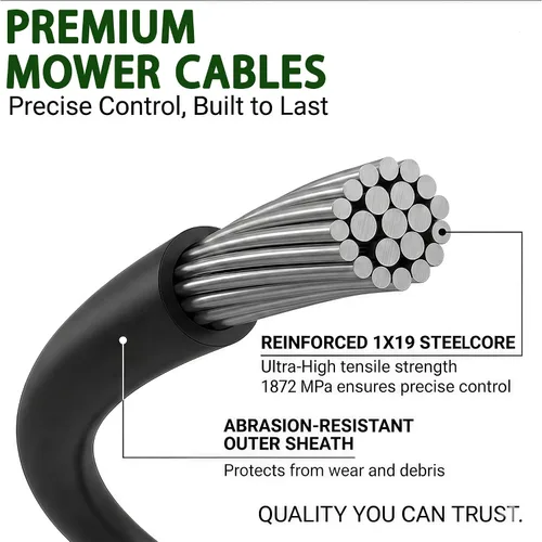 Miniatura 2 de Cable de control de freno 104-8677 para reciclador Toro de 22 pulgadas, reemplaza 290-935 1048677 20001 20003 20005 20009 Reemplaza 104 8677 290-935