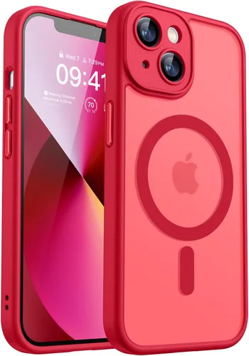 Miniatura 133 de CANSHN Funda magnética compatible con iPhone 17 Pro, mejorada [protección completa de la cámara] [compatible con Magsafe] [mate translúcido] funda