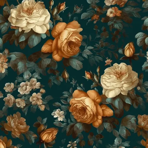 Fvlow Papel tapiz floral verde vintage de 17.4 x 78 pulgadas, papel de contacto de flores Moody Flower, impermeable, apto para inquilinos, cubierta