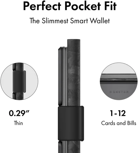 Miniatura 38 de Ekster Aluminum Cardholder Wallet for Men Metal Wallets with RFID Blocking Layer Slim & Minimalist Aluminum Wallet with Push Button for Quick