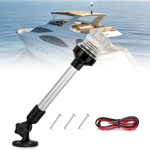 Miniatura 13 de Nilight Luz de navegación para barco marino, 2 unidades, 8 LED, rojo, verde, puerto LED, señales de estribor, luces de arco de 12 V, impermeables