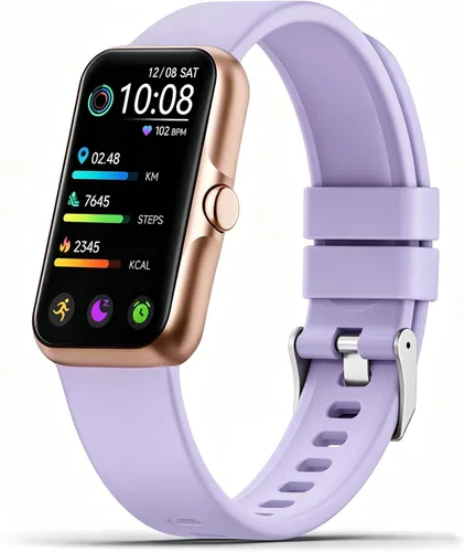 Fitness Tracker with 24/7 Continuous Heart Rate, Blood Oxy-gen Monitor, Smart Watch with Sleep Monitor, IP68 Waterproof Activity Tracker Step Rosa