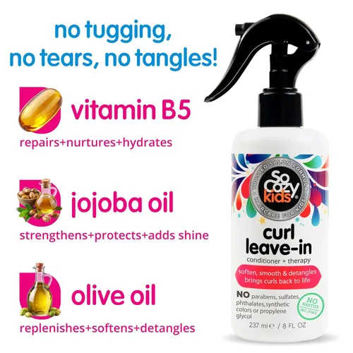 Miniatura 5 de SoCozy - Espuma voluminizadora, acondicionador sin enjuague con aceite de oliva y vitamina B5 (guisante dulce) y acondicionador suavizante de 10.5