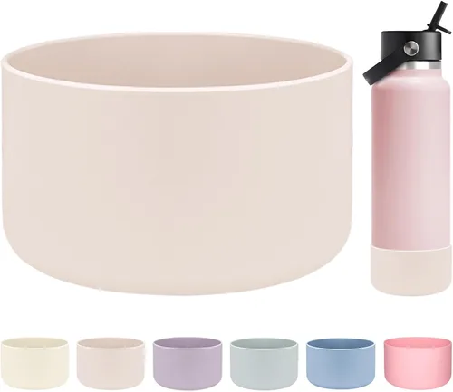 Miniatura 13 de HEYSKAY Funda Protectora de Silicona para Botella de Agua de Boca Ancha Hydro Flask de 32oz 40oz Protector de Base Inferior y Otras Botellas de Agua