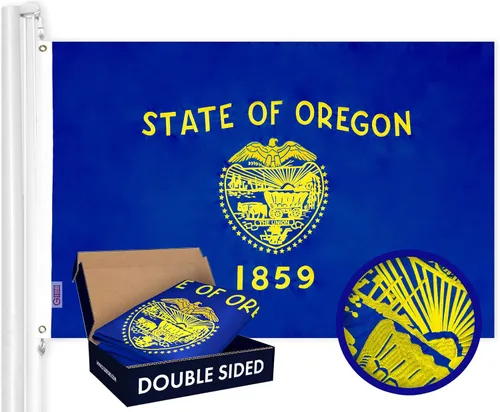 Miniatura 21 de G128 Bandera del Estado de Alabama 3 x 5 pies Serie Double ToughWeave de doble cara con costura de 210D de poliéster Rayas cosidas