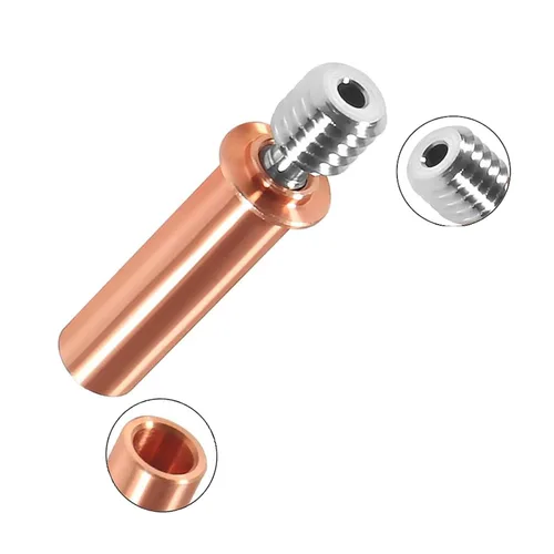 Miniatura 6 de DIANN 4 piezas CR6 SE Bimetálico Heatbreak Actualización Todo Metal Heatbreak Aleación Titanio y Cobre Bimetálico Garganta Boquilla para Impresora