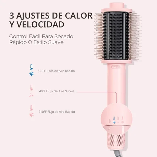 Miniatura 7 de TYMO Cepillo secador de pelo 4.0, ligero 3 veces más rápido, cepillo secador de pelo iónico 5 en 1 que añade brillo, volumen y plenitud para estilos