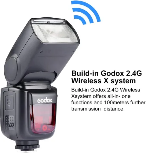 Miniatura 4 de Godox VING V860IIC TTL - Kit de flash de iones de litio para cámaras Canon