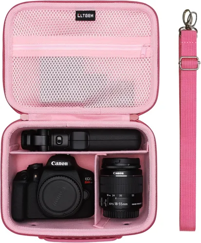Estuche para cámara compatible con Canon EOS Rebel T7/R50/R6 Mark II/R100/R50 V/T6/R8/R10/R5 Mark II/RP/R7/5D Mark IV/SL3/R5/T100 DSLR, lente y