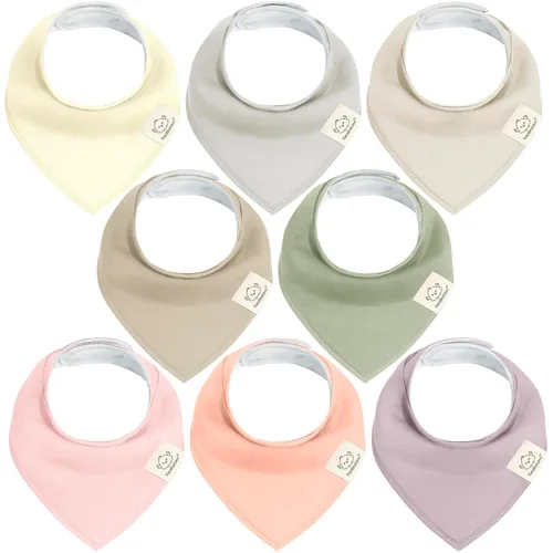 Miniatura 24 de KeaBabies - Juego de 8 baberos tipo bandana para bebés, niñas y niños - Baberos de algodón orgánico para babeo y dentición para recién nacidos