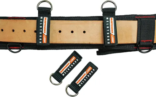 Miniatura 4 de MELOTOUGH Correas para cinturón de alta resistencia para conectores de tirantes, paquete de 4, Negro