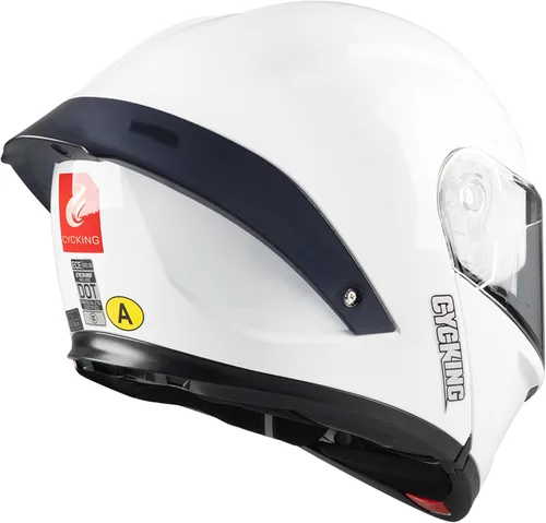 Miniatura 21 de Modular Motorcycle Helmet, Flip Up Full Face Helmet with Dual Visor & Smoked Sunshield, DOT Approved Street Bike Helmet for Men & Women, Quick