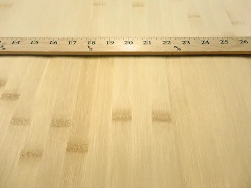 Miniatura 4 de Chapa de madera de caña ancha rubia natural de bambú 24" x 48" en la parte trasera fina de vellón VH