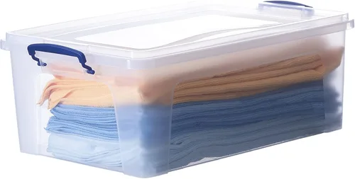 Miniatura 23 de Superio Caja de Almacenamiento Transparente con Tapa, Contenedores de Plástico de 1.85 Quart para Organizar, Cajas Apilables, Libres de BPA, No