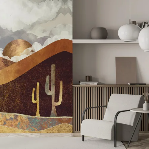 SIGNFORD Mural de pared de estilo nórdico, paisaje natural, extraíble, adhesivo de pared para dormitorio, sala de estar, 120 x 48 pulgadas