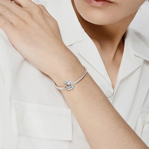Miniatura 5 de QeenseKc Abalorio de tortuga marina con diseño de tortuga de animales para pulsera Pandora