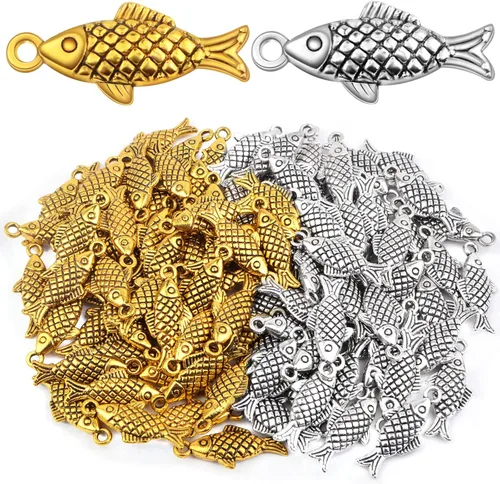Miniatura 9 de 40 dijes de plata antigua con diseño de lobo de aleación vintage, suministros de manualidades para manualidades, collares, pulseras, llaveros