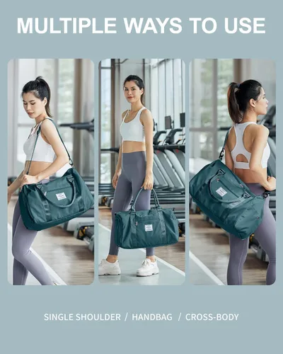 Miniatura 3 de Bolsa de lona de viaje, bolsas de fin de semana para mujeres y hombres, bolsa de transporte durante la noche, bolsa de hospital, bolsa de gimnasio