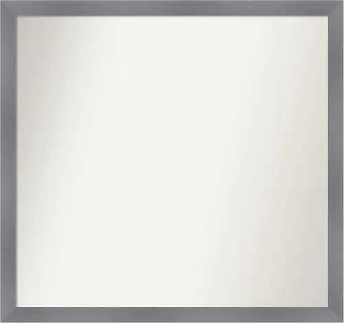 Miniatura 331 de Amanti Art Espejo personalizado, espejo de baño gris plomo a rayas, espejo de pared o espejo de tocador de baño sobre el fregadero