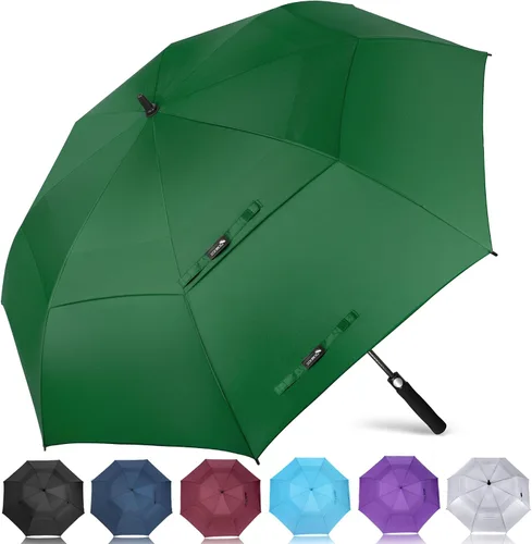 Miniatura 40 de ZOMAKE - Paraguas de golf a prueba de viento, extragrande, de gran tamaño, de doble dosel resistente para lluvia, juegos deportivos y carrito