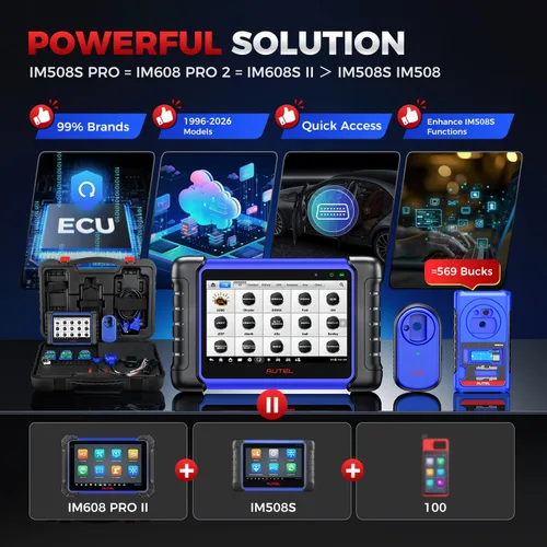 Miniatura 4 de Autel Escáner MaxiIM IM508S PRO con $569 PRO Kit, 2026 Full Bundle Pro Version, Igual que IM608 PRO 2/IM608S II, diagnóstico mejorado All-Sys