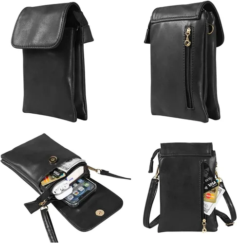 Miniatura 4 de Bolso de teléfono con correa cruzada para Samsung Galaxy A15 5G A05S A04S A14 A13 A23 A53 A54 A32 A42 S24 Ultra S23 Fe S22 Plus