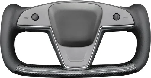 Miniatura 20 de MEWANT Funda para volante de automóvil de piel sintética cosida a mano para Tesla Yoke Model S Plaid 2021-2023/Model X 2021-2023, accesorios