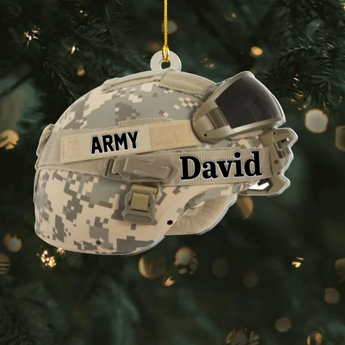 Miniatura 9 de Adornos de Navidad del ejército estadounidense, adorno de veterano para hombres y mujeres, adornos patrióticos para decoración de árbol de Navidad