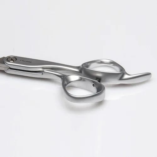 Miniatura 3 de Fromm Tijeras de corte de cabello extra suaves de 6.25 pulgadas para cabello húmedo y seco en acero japonés plateado mate con hoja biselada