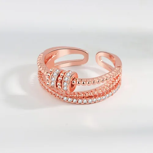 Miniatura 5 de Long tiantian Regalos para hija de parte de mamá Anillo Fidget Ajustable Abierto Giratorio Anillos de Preocupación y Ansiedad para Mujeres Regalos